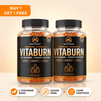 VitaBurn Morning | Daytime Fat Burner Gummies for Men - Orange