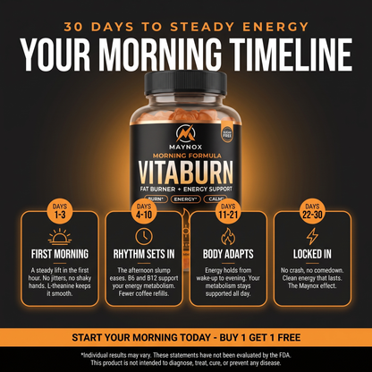 VitaBurn Morning | Daytime Fat Burner Gummies for Men - Orange