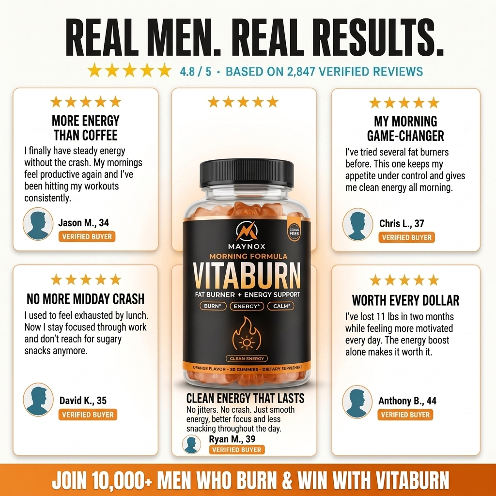 VitaBurn 24-Hour System / Fat Burner Gummies for Men