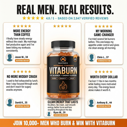 VitaBurn 24-Hour System / Fat Burner Gummies for Men